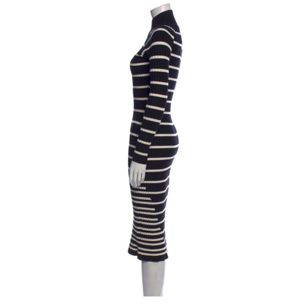 𝅺ALEXANDER WANG Striped Midi bodycon Sweater Dress NEW w/ Tags - Picture 5 of 6